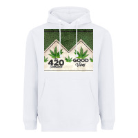 White 420 somewhere good vibes weed tumbler2 Heavyweight Hoodie - CTS Tumbler Store