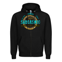 Black all day everyday 247 100 sarcasmic sarcasm is in m Zipper Hoodie - Zillion Design Studio