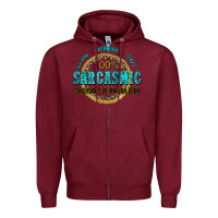 Burgundy all day everyday 247 100 sarcasmic sarcasm is in m Zipper Hoodie - Zillion Design Studio