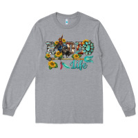 Heather Grey western rodeo bullfighter  life turquoise's gemstones arrow sunflowers Long Sleeve Tee - BarkalooDesign