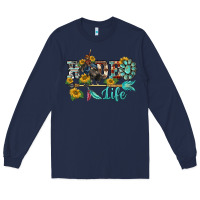 Navy western rodeo bullfighter  life turquoise's gemstones arrow sunflowers Long Sleeve Tee - BarkalooDesign