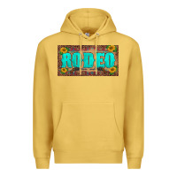 Antique Gold western rodeo sunflowers weapon  license plate template Premium Hoodie - BarkalooDesign