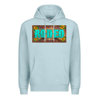 Blue Mist western rodeo sunflowers weapon  license plate template Premium Hoodie - BarkalooDesign