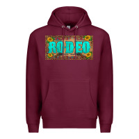 Burgundy western rodeo sunflowers weapon  license plate template Premium Hoodie - BarkalooDesign