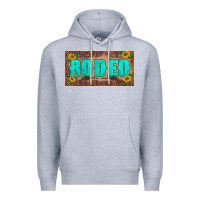 Heather Grey western rodeo sunflowers weapon  license plate template Premium Hoodie - BarkalooDesign