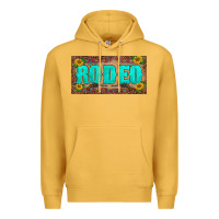 Mustard western rodeo sunflowers weapon  license plate template Premium Hoodie - BarkalooDesign