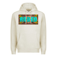 Oatmeal Heather western rodeo sunflowers weapon  license plate template Premium Hoodie - BarkalooDesign