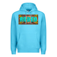 Ocean Blue western rodeo sunflowers weapon  license plate template Premium Hoodie - BarkalooDesign