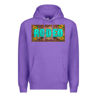 Purple western rodeo sunflowers weapon  license plate template Premium Hoodie - BarkalooDesign