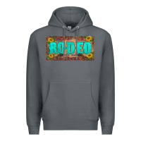 Rock western rodeo sunflowers weapon  license plate template Premium Hoodie - BarkalooDesign