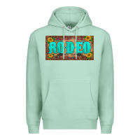 Seafoam western rodeo sunflowers weapon  license plate template Premium Hoodie - BarkalooDesign