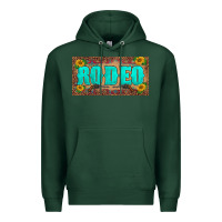 Sports Green western rodeo sunflowers weapon  license plate template Premium Hoodie - BarkalooDesign