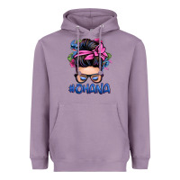 Lavender ohana stitch messy bun Heavyweight Hoodie - Zillion Design Studio