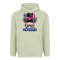 Matcha ohana stitch messy bun Heavyweight Hoodie - Zillion Design Studio