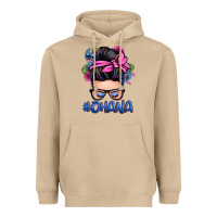 Mushroom ohana stitch messy bun Heavyweight Hoodie - Zillion Design Studio