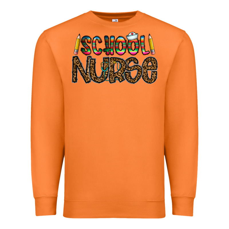 School Nurse Premium Sweatshirt by CowhideDigitalArt | Teevron