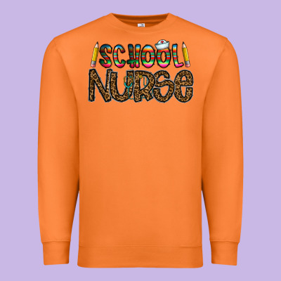 School Nurse Premium Sweatshirt Designed By Cowhidedigitalart