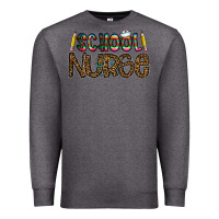 Charcoal Heather school nurse Premium Sweatshirt - CowhideDigitalArt