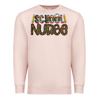Pale Pink school nurse Premium Sweatshirt - CowhideDigitalArt