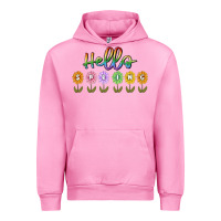 Fuchsia Pink hello spring Urban Hoodie - MaliasSmallBusiness