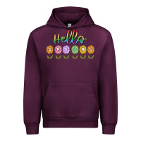 Mauve Wine hello spring Urban Hoodie - MaliasSmallBusiness