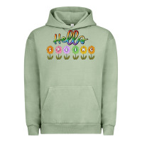 Pigment Oil Green hello spring Urban Hoodie - MaliasSmallBusiness