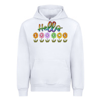 White hello spring Urban Hoodie - MaliasSmallBusiness