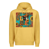 Antique Gold love autumn cow Premium Hoodie - Jasminsmagicworld