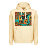 Pina Colada love autumn cow Premium Hoodie - Jasminsmagicworld