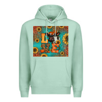 Seafoam love autumn cow Premium Hoodie - Jasminsmagicworld