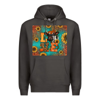 Smoke love autumn cow Premium Hoodie - Jasminsmagicworld