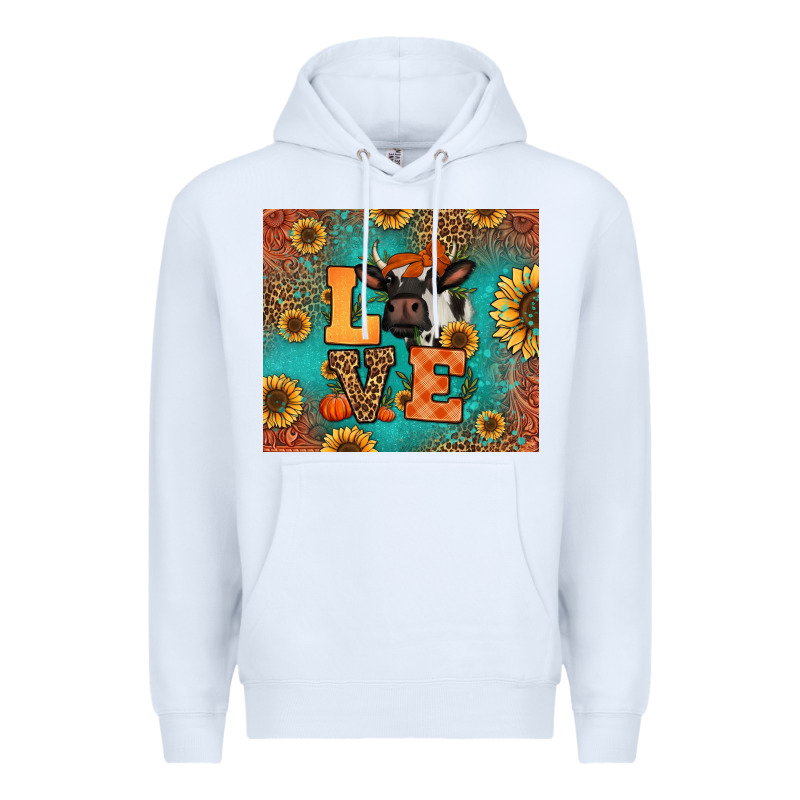Love Autumn Cow Premium Hoodie by Jasminsmagicworld | Teevron