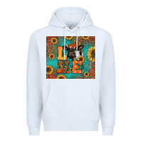 White love autumn cow Premium Hoodie - Jasminsmagicworld