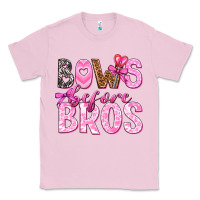Bubblegum Pink bows before bros Classic Tee - texasbilliewilder