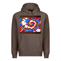 Coffee usa tie dye Premium Hoodie - AdoDesignShop
