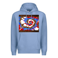 Colony Blue usa tie dye Premium Hoodie - AdoDesignShop