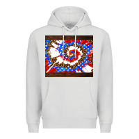 Dove Grey usa tie dye Premium Hoodie - AdoDesignShop