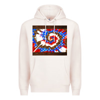 Pale Pink usa tie dye Premium Hoodie - AdoDesignShop