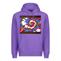 Purple usa tie dye Premium Hoodie - AdoDesignShop