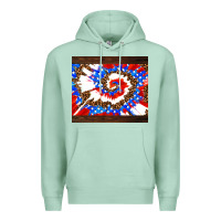 Seafoam usa tie dye Premium Hoodie - AdoDesignShop