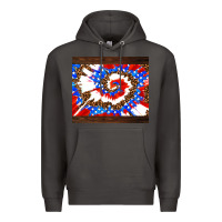 Smoke usa tie dye Premium Hoodie - AdoDesignShop