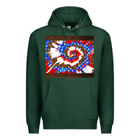 Sports Green usa tie dye Premium Hoodie - AdoDesignShop