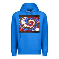 True Royal usa tie dye Premium Hoodie - AdoDesignShop