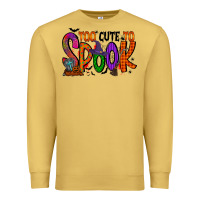 Antique Gold too cute to spook Premium Sweatshirt - RacoonDesign
