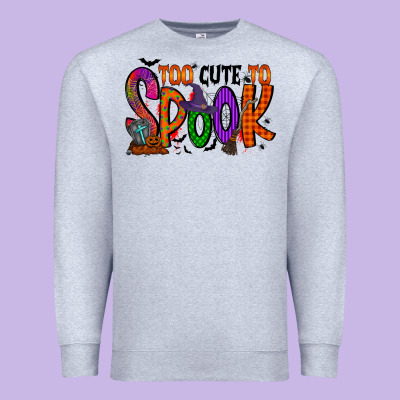 Too Cute To Spook Premium Sweatshirt Designed By Racoondesign