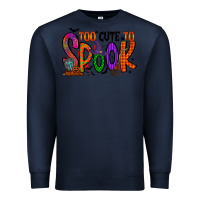 Navy too cute to spook Premium Sweatshirt - RacoonDesign