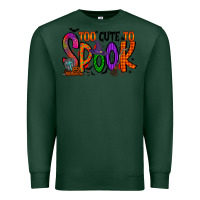 Sports Green too cute to spook Premium Sweatshirt - RacoonDesign