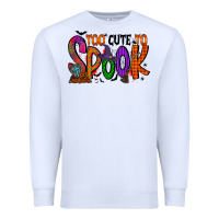 White too cute to spook Premium Sweatshirt - RacoonDesign