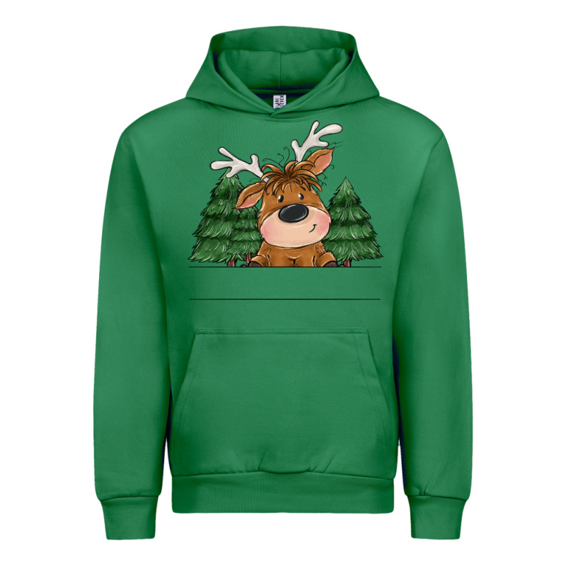 Personalized Christmas Deer Urban Hoodie by MaliasSmallBusiness | Teevron