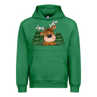 Emerald Personalized Christmas deer Urban Hoodie - MaliasSmallBusiness